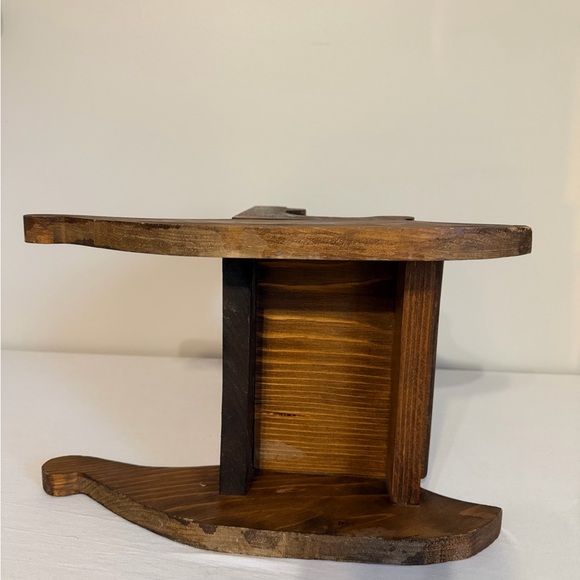 Wooden Heart Design Rocking Chair - Picture 4 of 4